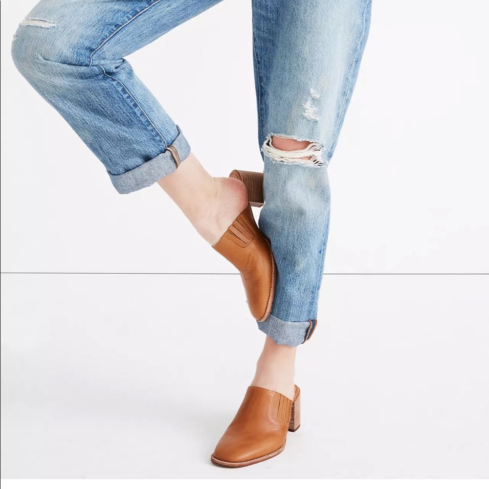 Madewell The Carey Mule in Leather NWOT